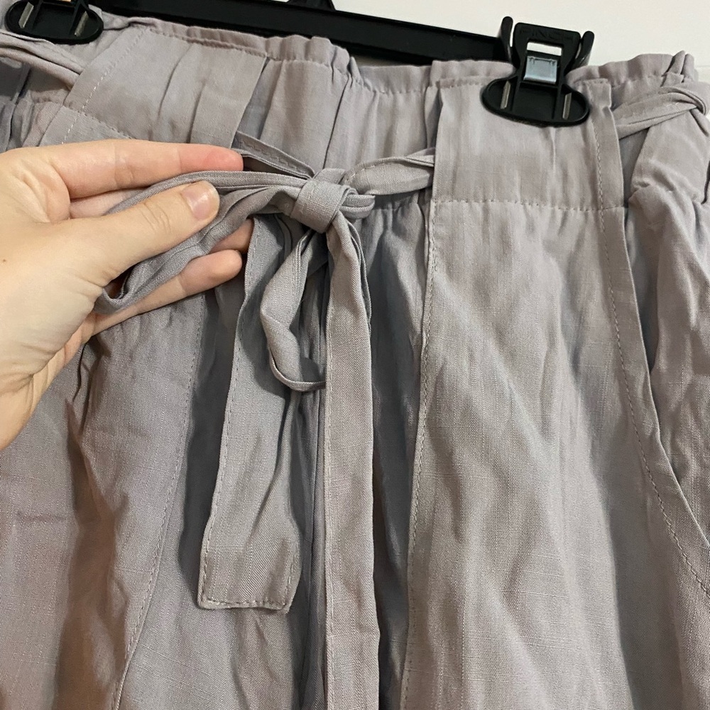 NWT Belk Indigo Rein Grey Front Tie Shorts - Picture 2 of 8